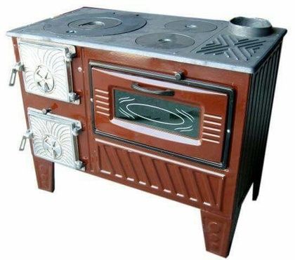 Отопительно-варочная печь МастерПечь ПВ-03 с духовым шкафом, 7.5 кВт в Асбесте