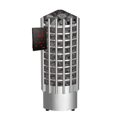 Электрокаменка для сауны Harvia Glow Corner TRC90XE c цифровой панелью управления в Асбесте