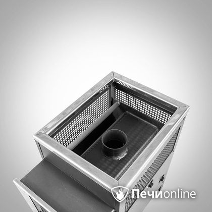 Дровяная банная печь Радуга ПБ-21 (встроенный теплообменник) 6 мм прочистная дверца в Асбесте