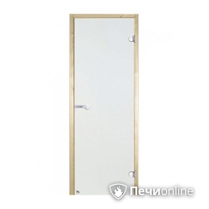 Дверь для бани Harvia Стеклянная дверь для сауны 8/19 коробка сосна сатин D81905M в Асбесте
